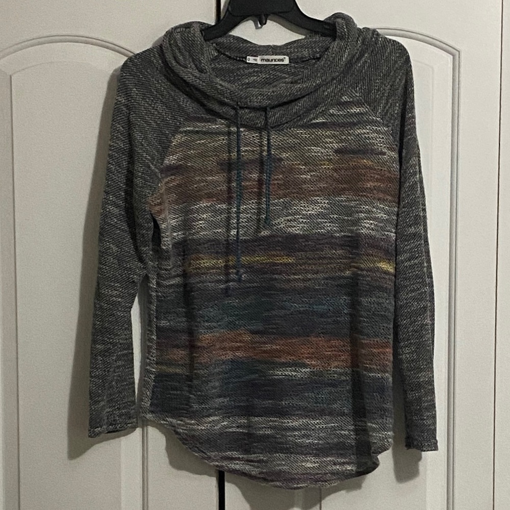 Matrices Cowl Neck Hoodie